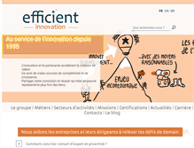 Tablet Screenshot of efficient-innovation.com